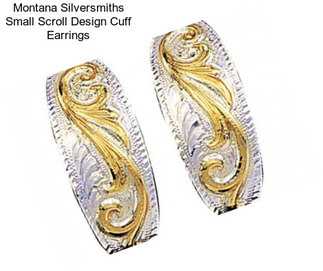 Montana Silversmiths Small Scroll Design Cuff Earrings