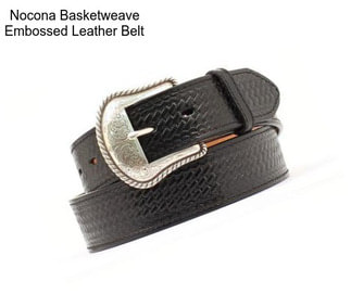 Nocona Basketweave Embossed Leather Belt