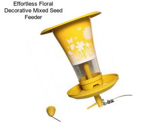 Effortless Floral Decorative Mixed Seed Feeder