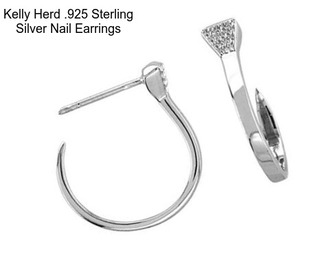 Kelly Herd .925 Sterling Silver Nail Earrings