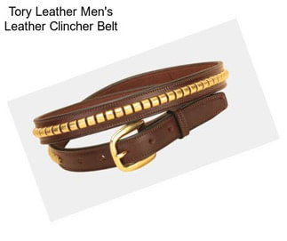 Tory Leather Men\'s Leather Clincher Belt