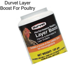 Durvet Layer Boost For Poultry