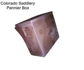 Colorado Saddlery Pannier Box