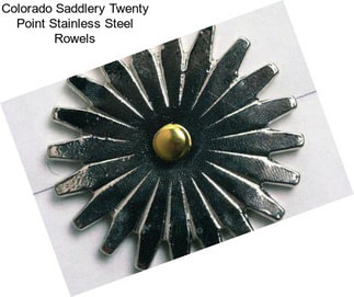 Colorado Saddlery Twenty Point Stainless Steel Rowels