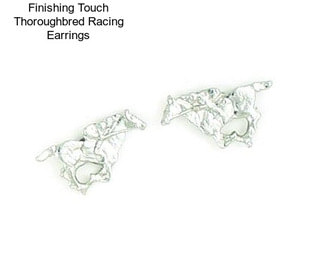 Finishing Touch Thoroughbred Racing Earrings