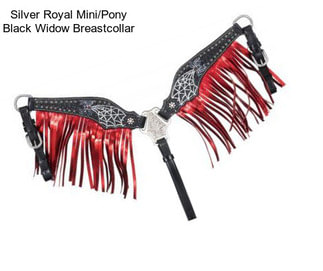 Silver Royal Mini/Pony Black Widow Breastcollar