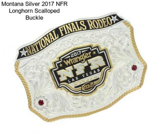 Montana Silver 2017 NFR Longhorn Scalloped Buckle