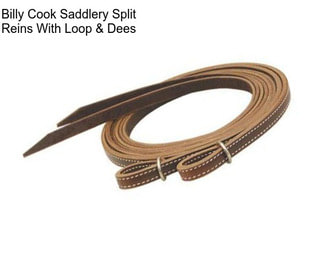 Billy Cook Saddlery Split Reins With Loop & Dees