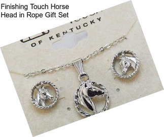 Finishing Touch Horse Head in Rope Gift Set