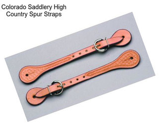 Colorado Saddlery High Country Spur Straps