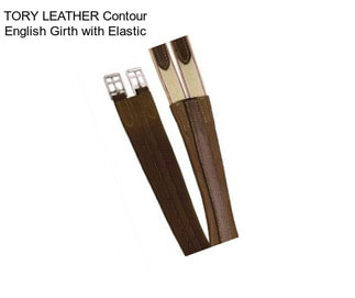 TORY LEATHER Contour English Girth with Elastic