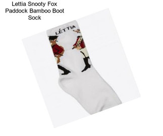 Lettia Snooty Fox Paddock Bamboo Boot Sock