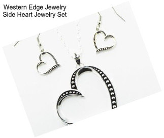 Western Edge Jewelry Side Heart Jewelry Set