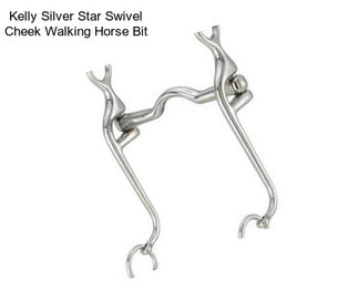 Kelly Silver Star Swivel Cheek Walking Horse Bit