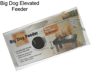 Big Dog Elevated Feeder