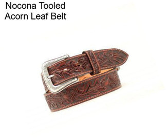 Nocona Tooled Acorn Leaf Belt