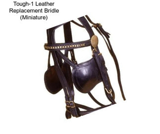 Tough-1 Leather Replacement Bridle (Miniature)