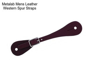 Metalab Mens Leather Western Spur Straps