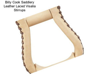 Billy Cook Saddlery Leather Laced Visalia Stirrups