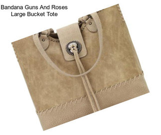 Bandana Guns And Roses Large Bucket Tote