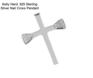 Kelly Herd .925 Sterling Silver Nail Cross Pendant