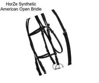 HorZe Synthetic American Open Bridle