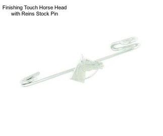 Finishing Touch Horse Head with Reins Stock Pin