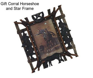 Gift Corral Horseshoe and Star Frame