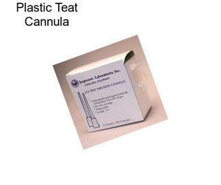 Plastic Teat Cannula