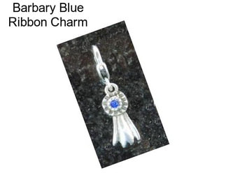 Barbary Blue Ribbon Charm