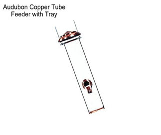 Audubon Copper Tube Feeder with Tray