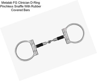 Metalab FG Clinician D-Ring Pinchless Snaffle With Rubber Covered Bars