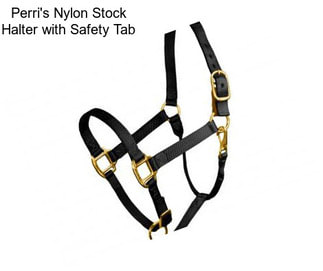 Perri\'s Nylon Stock Halter with Safety Tab