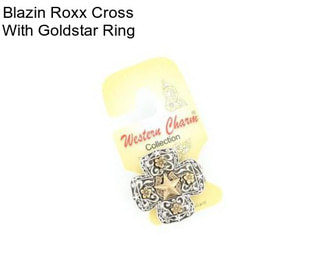 Blazin Roxx Cross With Goldstar Ring