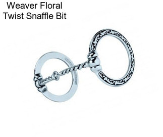 Weaver Floral Twist Snaffle Bit