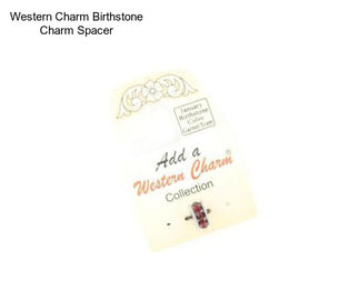 Western Charm Birthstone Charm Spacer