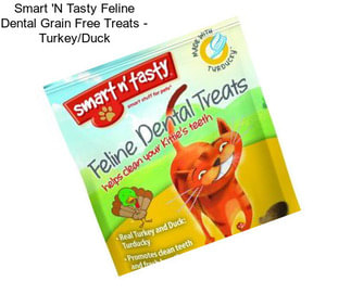Smart \'N Tasty Feline Dental Grain Free Treats - Turkey/Duck