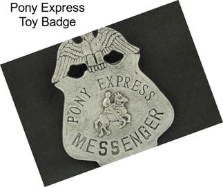 Pony Express Toy Badge