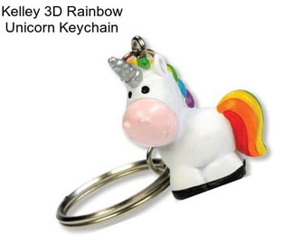 Kelley 3D Rainbow Unicorn Keychain