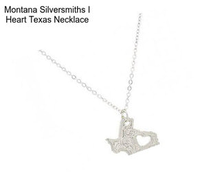 Montana Silversmiths I Heart Texas Necklace