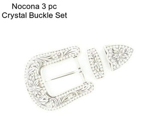 Nocona 3 pc Crystal Buckle Set