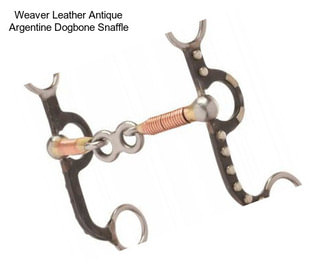 Weaver Leather Antique Argentine Dogbone Snaffle