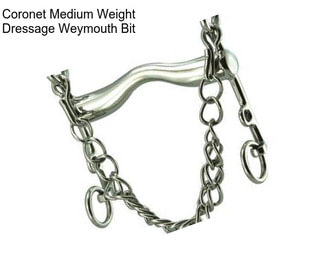 Coronet Medium Weight Dressage Weymouth Bit