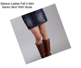 Stetson Ladies Fall II Mini Denim Skirt With Studs