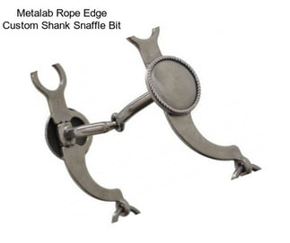 Metalab Rope Edge Custom Shank Snaffle Bit