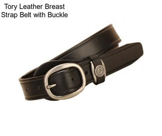 Tory Leather Breast Strap Belt with Buckle