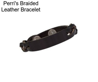 Perri\'s Braided Leather Bracelet