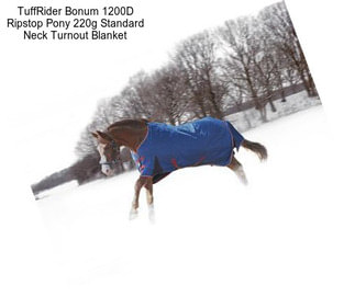 TuffRider Bonum 1200D Ripstop Pony 220g Standard Neck Turnout Blanket