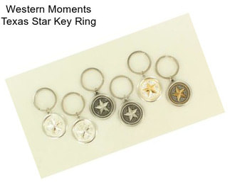 Western Moments Texas Star Key Ring