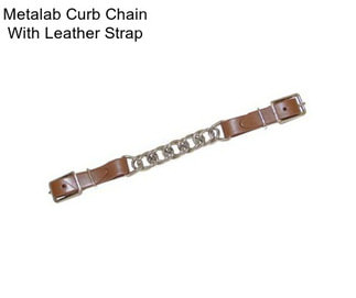 Metalab Curb Chain With Leather Strap